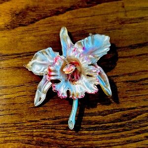 Vintage orchid brooch